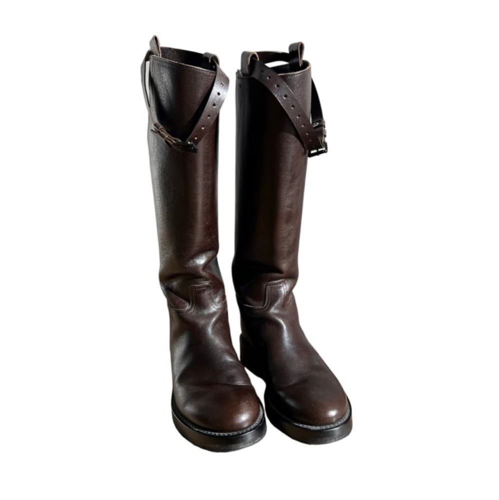 ANN DEMEULEMEESTER SSENSE Exclusive color Riding boots